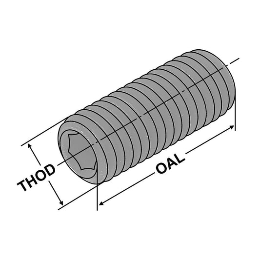 Adjusting Screws for collet chucks ER16 M10 x 1,5 - 20mm
