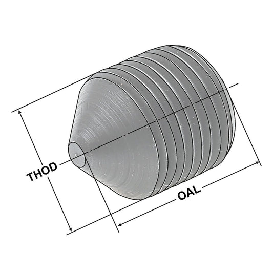 Clamping screws M12x1x14 with cone point for boring holders D= 25 / 32 mm