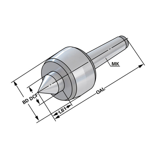 Revolving lathe centre | MK 2