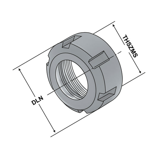 Clamping nut ER 16 | 1-10 | balanced