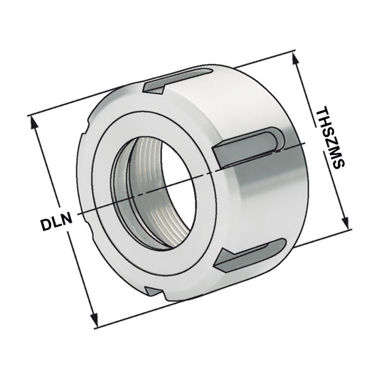 Clamping nut OZ 16 | 2-16 | ball-bearing