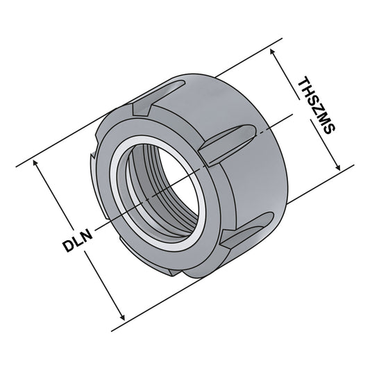 Clamping nut ER 25 | 2-16 | sleeve-bearing