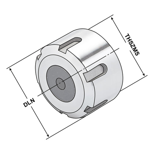 Clamping nut for sealing discs ER 16 | 1-10 | DRVS 25