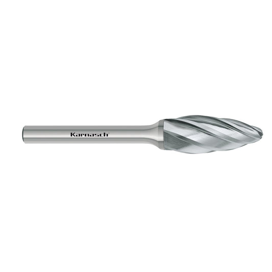 Tungsten carbide burr uncoated Flame/ HP-7 d1=16 / l2=36 / d2=6 / l1=82mm