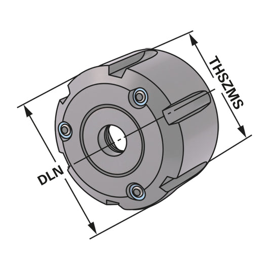 Clamping nut for sealing discs ER 40 | 3-32 | with spray nozzles
