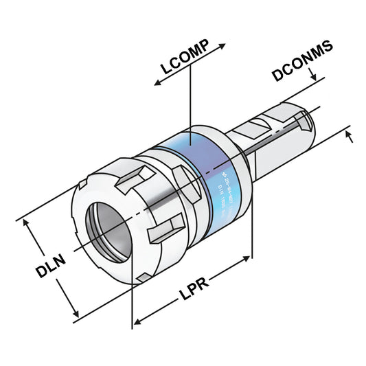 Tapping chucks for synchronisation 20 - M3-M10 | ER 16 | Mini