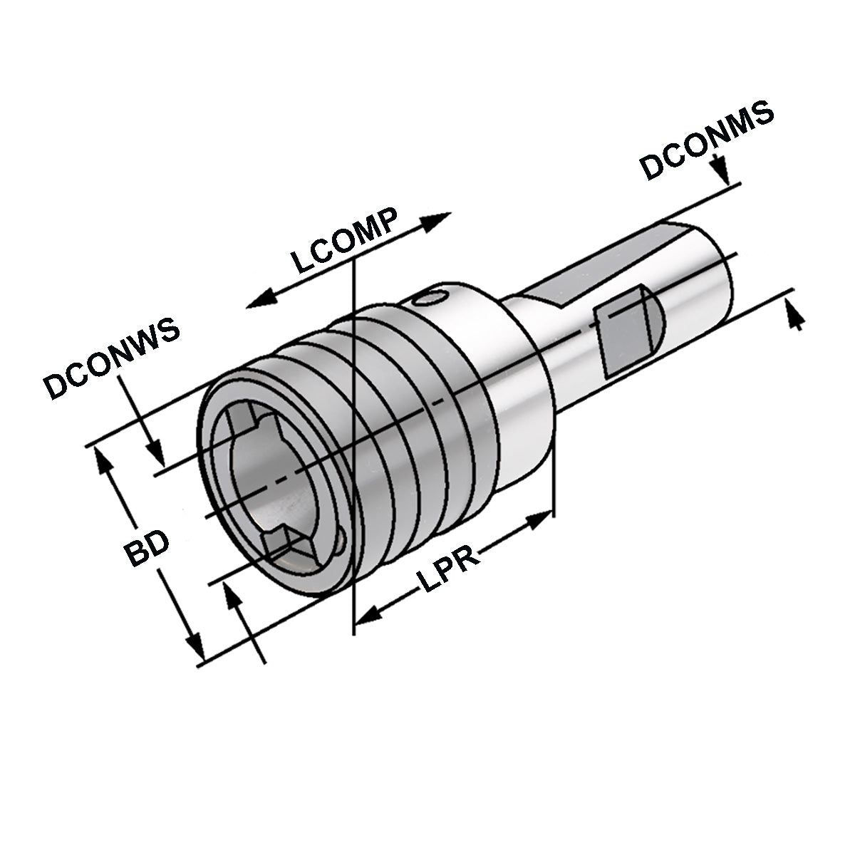 Quick change tapping chuck 25 - M5-M22 - Gr.2