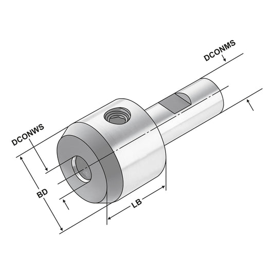 Reduction sleeve DIN 1835 B DCONMS=20 | DCONWS=10