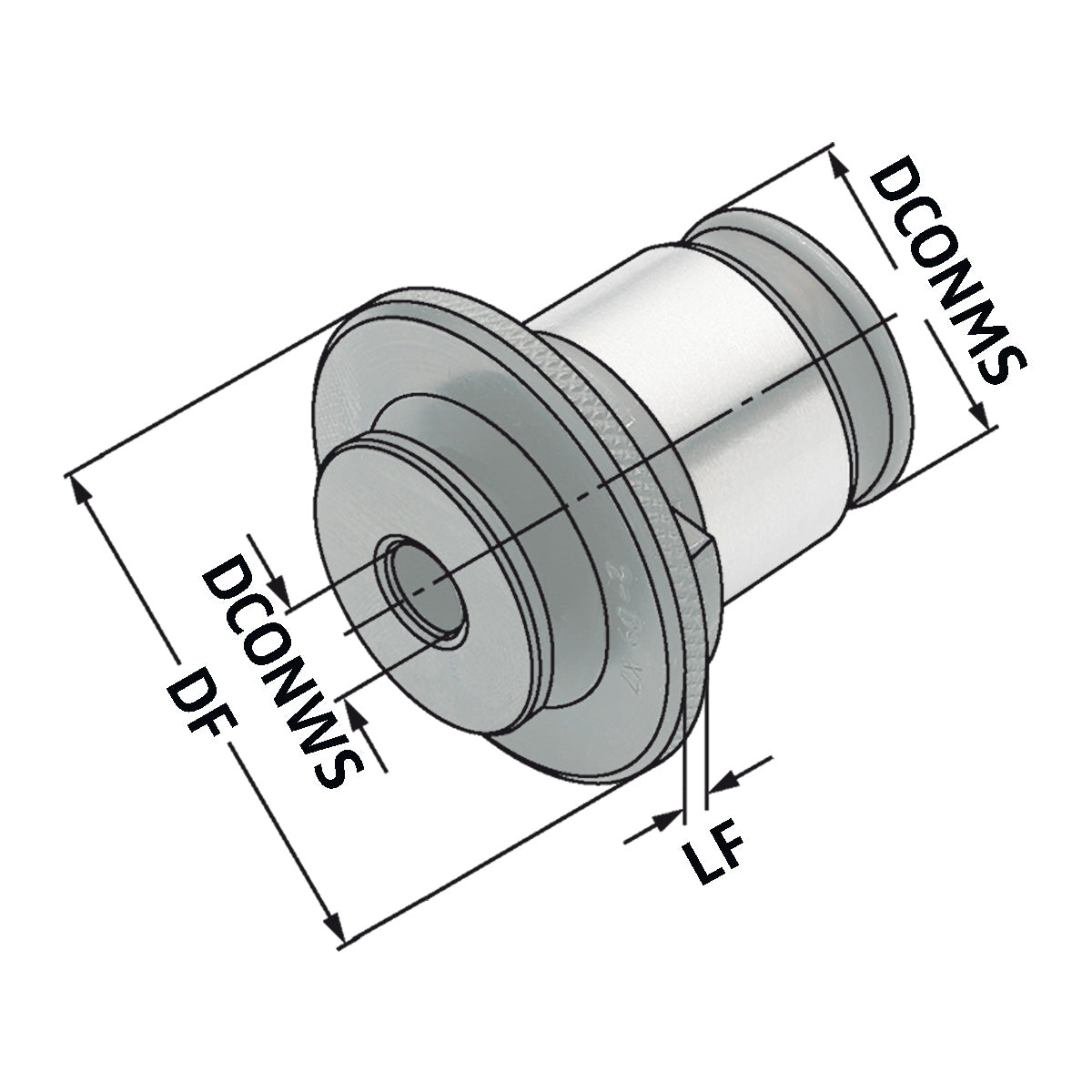 Quick change adaptors without safety clutch Size 2 | 16 x 12
