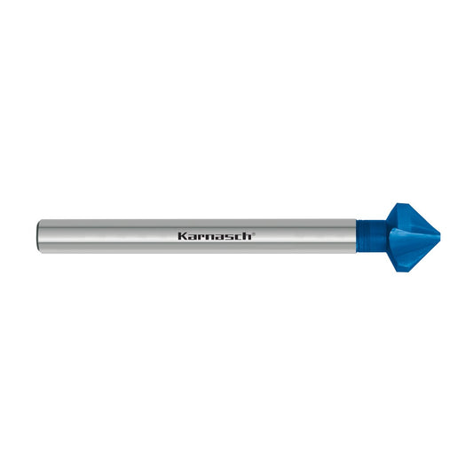 Countersink 90°, HSS-XE Blue-Tec coated Long shank 3-flat-shank, DIN 335 d=8,3mm