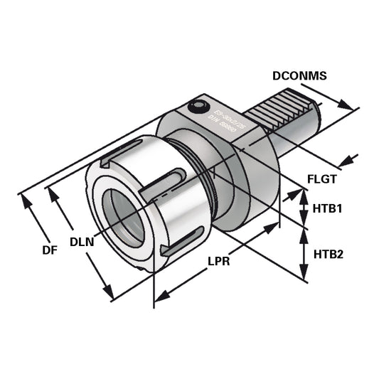 OZ-Collet chuck - form E3 E3 - 25 x 2/16 | OZ 16
