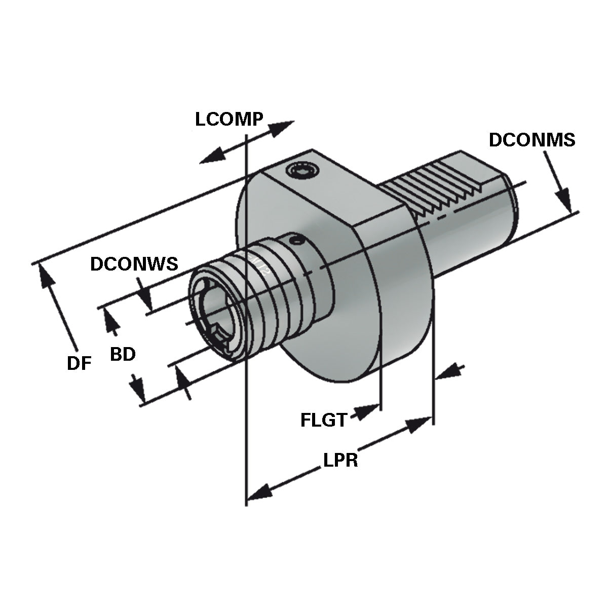 Quick change tapping chuck 25 - M3-M14 - Gr.1