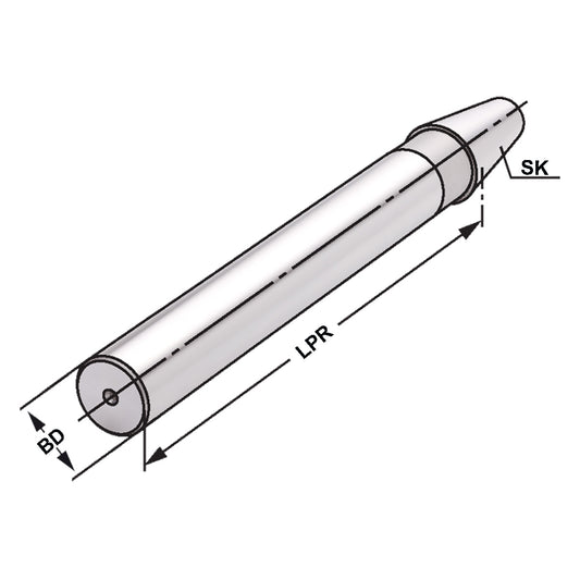 Test arbor  SK 30 - 32 - 300