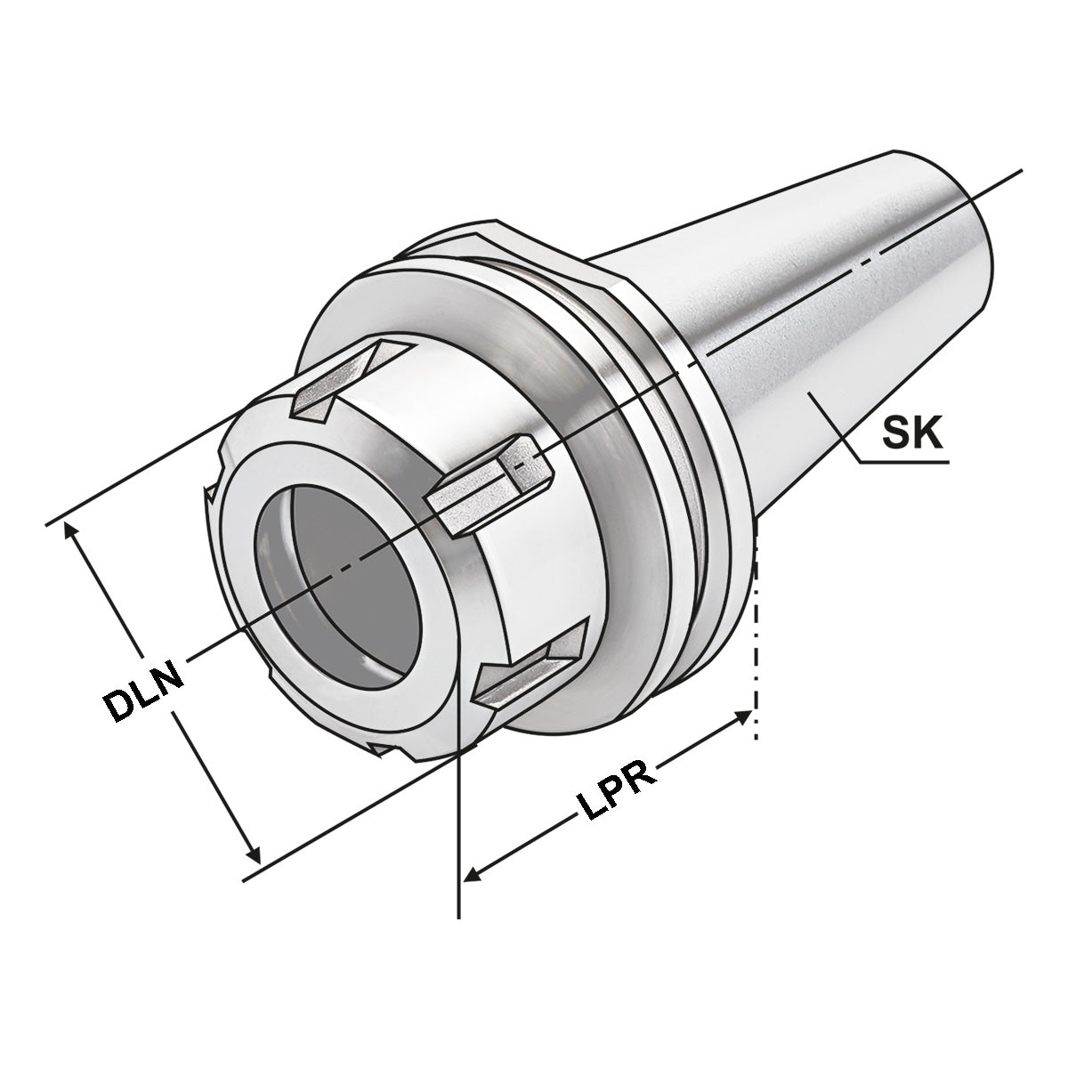 ER-Collet chuck SK 30 - 2/16 - 50 | ER 25