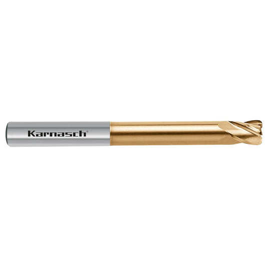 Solid carbide end mill with corner radius, extra long, Rockwell Cutter / HSC/HHC d= 12,0 / r= 0,5 / L3= 75 mm HXC-Nano³