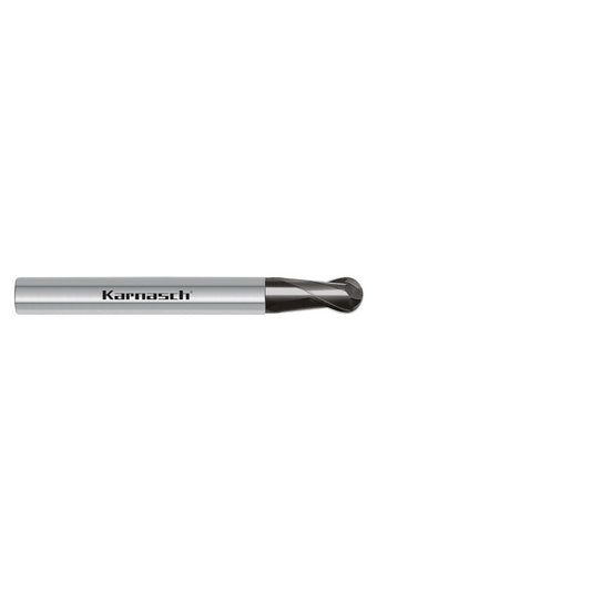 Solid carbide 3D end mill, short, HHC/HSC d= 2,0 / r= 1,0 / shank 6 mm UFX 3