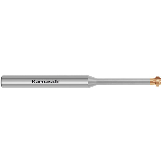 Solid carbide quatercircle burr remover forward and backward, long r= 1,2 / L3= 40,0 mm HXC - Nano³
