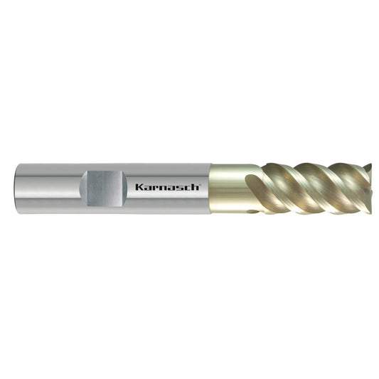 Solid carbide end mill with corner radius d= 2,0 / r= 0,2 / L2= 4 / L3= 9 Tcx³ shank HA - Goldwin for inox
