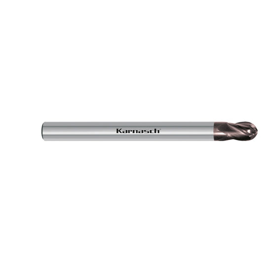 Solid carbide 3D ball nose end mill, exotic material d= 5,0 / r= 2,5 / L1= 100 INOX-F² Alternative for TITANIUM: Art. 307485.0500.080 for INOX: Art. 307487.0500.080