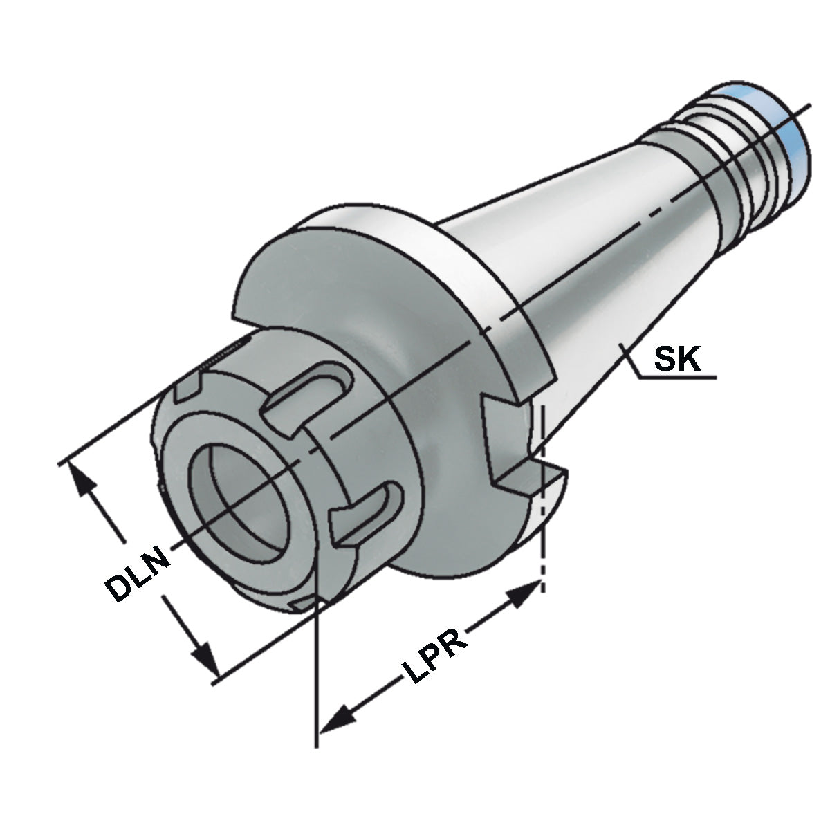 ER-Collet chuck SK 40 - 3/26 - 80 | ER 40