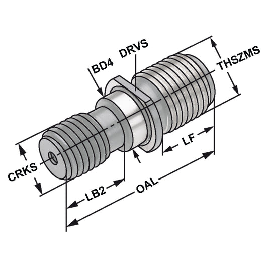 Pull studs "Deckel" | M16 | DECKEL Asymmetrical thread S 20 x 2