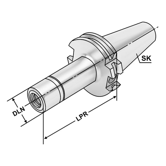 KPS-Collet chuck SK 40 - 1/10 - 120 | KPS 10