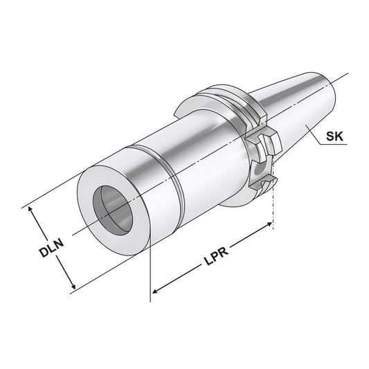 ER-Precision collet chuck SK 40 - 2/20 - 200 | ER 32