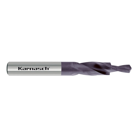 HSS-XE TITAN-TEC stub subland drill DIN 1897, 180° Medium grade/through holes for thread M4