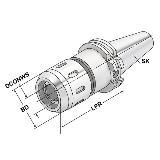 Milling Chuck SK 40 - 20 - 90