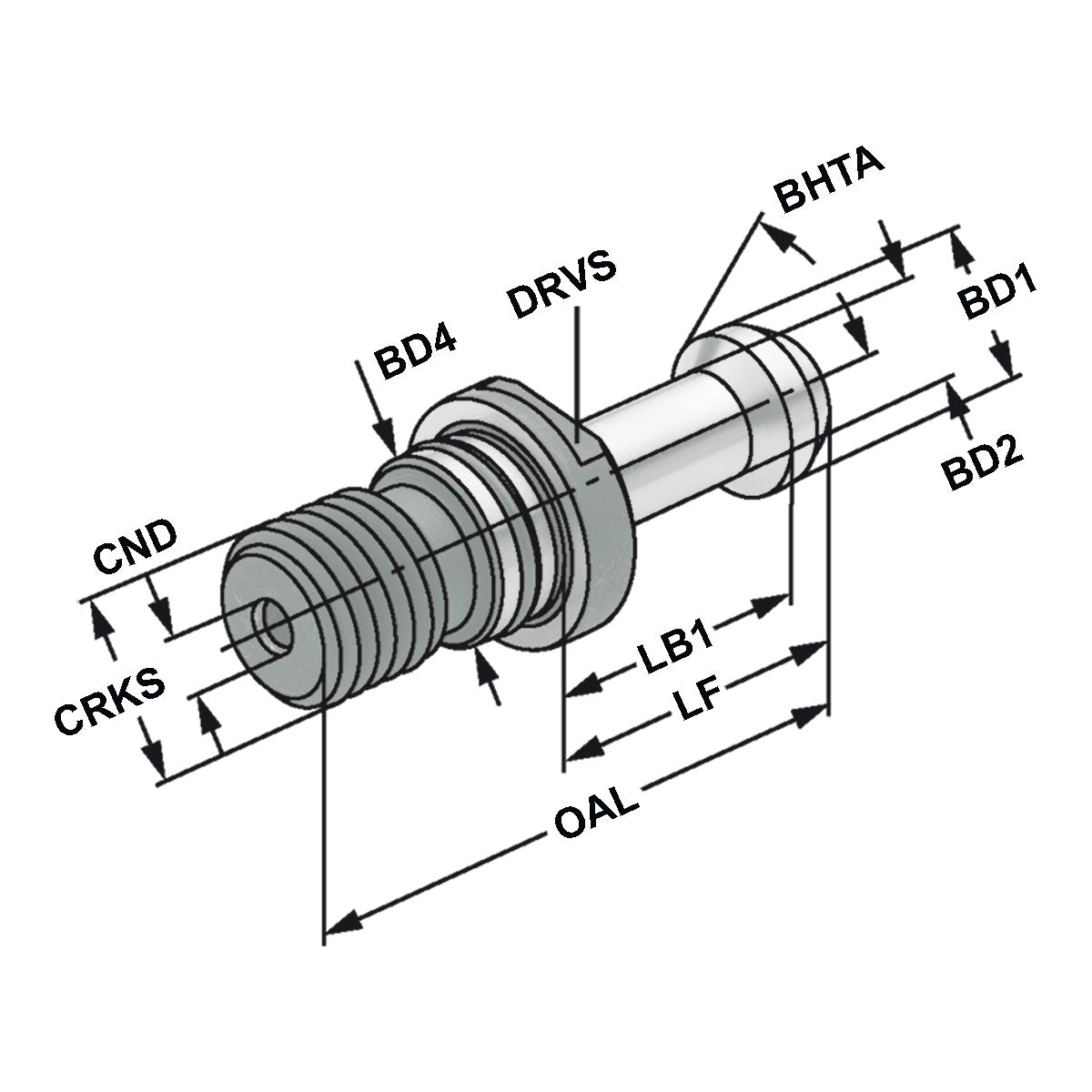 Pull studs ~ISO 7388-3 | Form JD | M16 | 90° | with drill through | incl. O-ring