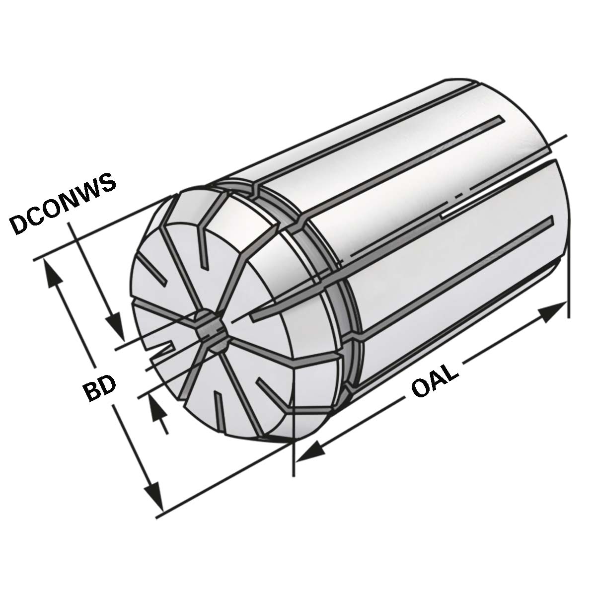 OZ-Precision collet OZ16 | 415EP | < 5µm | Ø 5 - 4,5