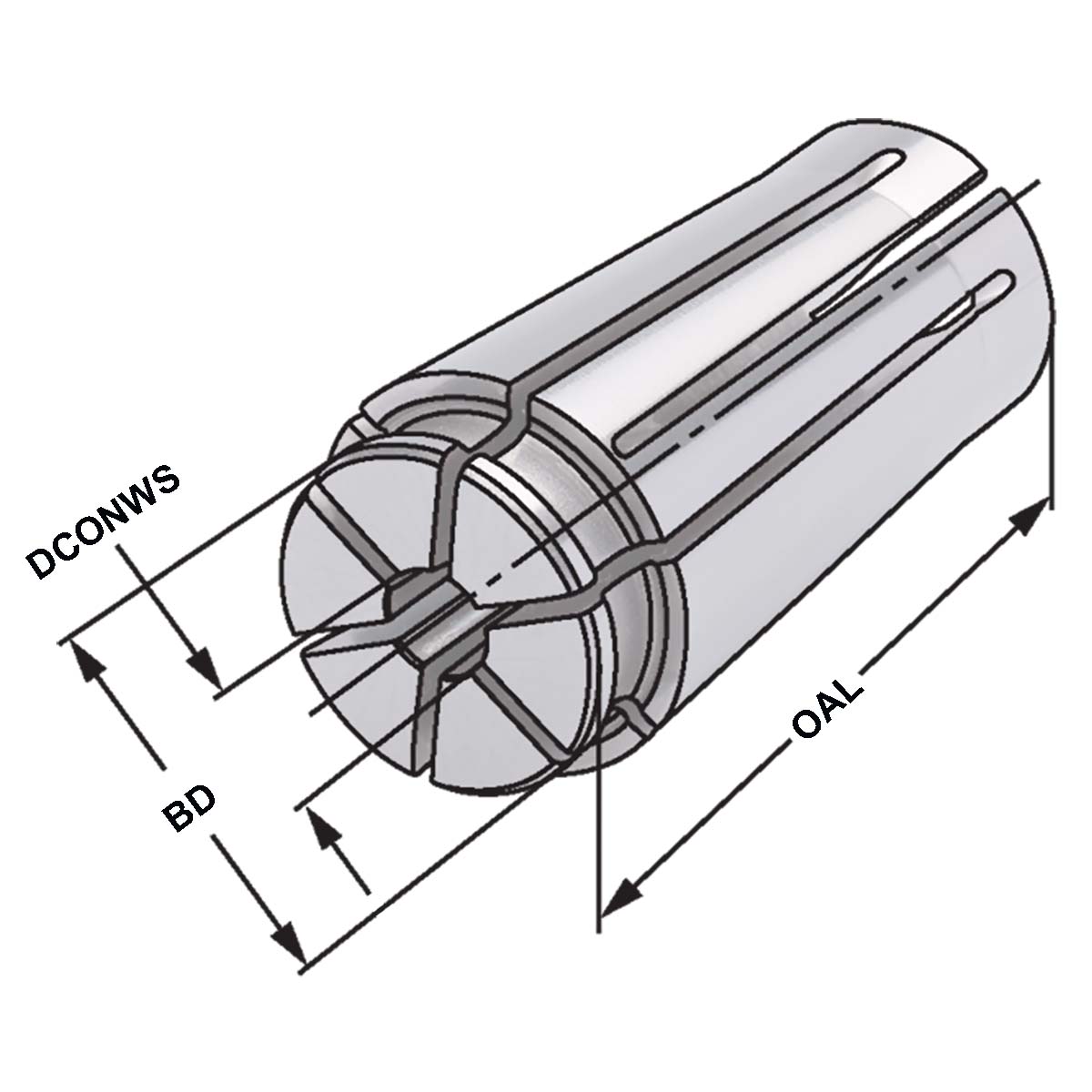 KPS-Precision collet KPS 16 | < 5µm | Ø 6,0-5,5