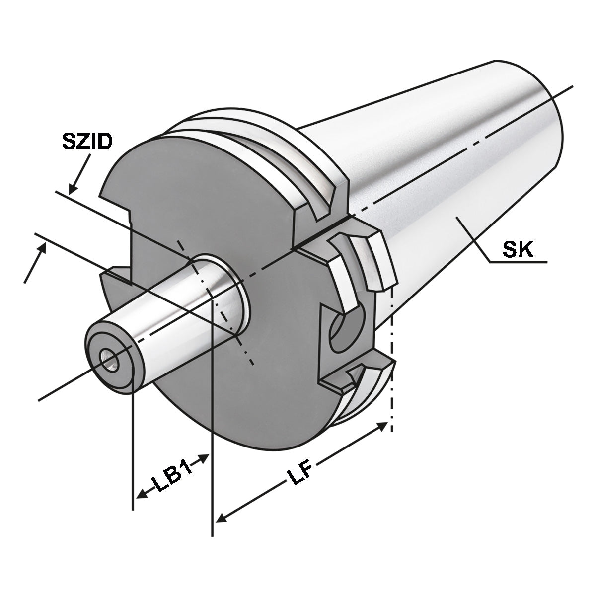 Drill chuck adaptor DIN 238 SK 50 - B12