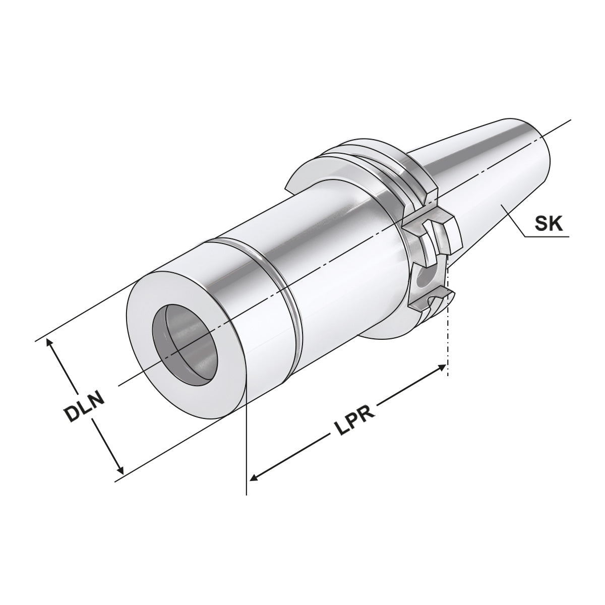 ER-Precision collet chuck SK 50 - 2/20 - 125 | ER 32