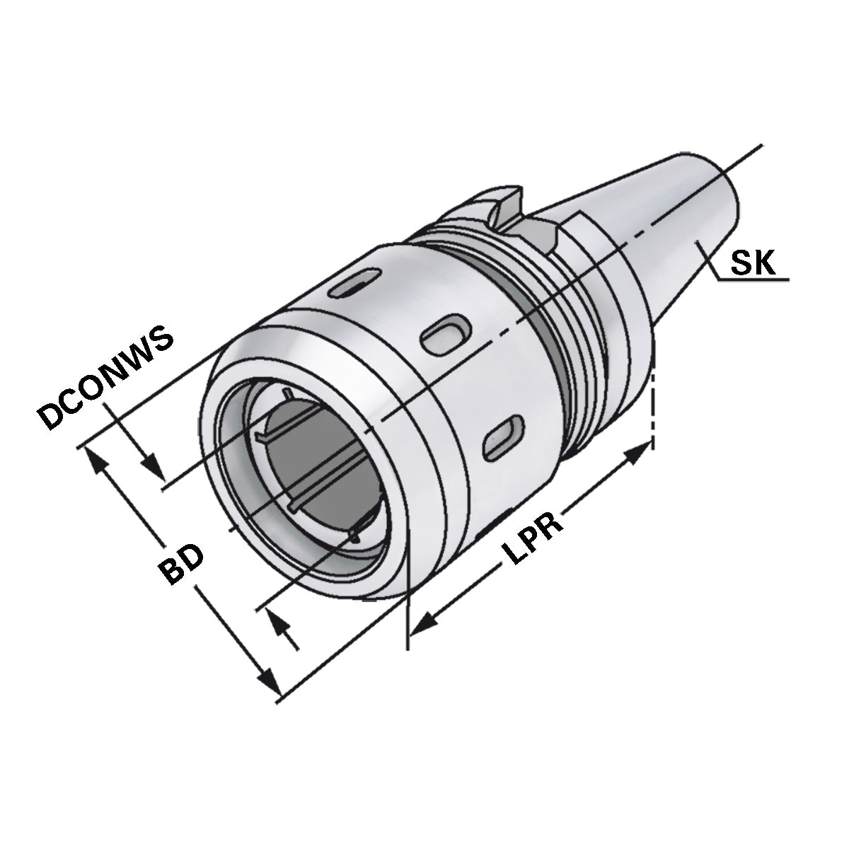Milling Chuck BT 50 - 25 - 95