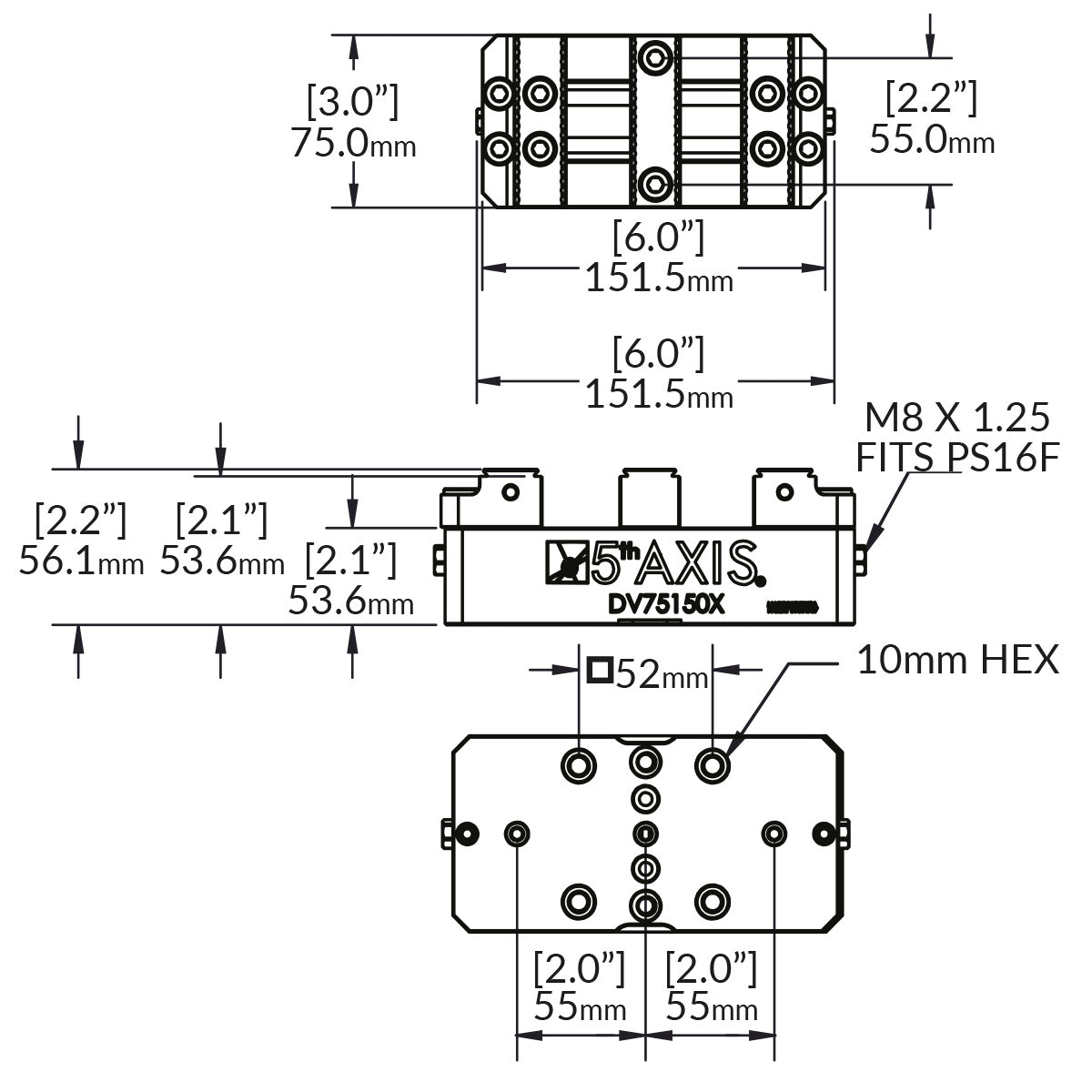 Dual Clamping Vise
DV75150X-J1
