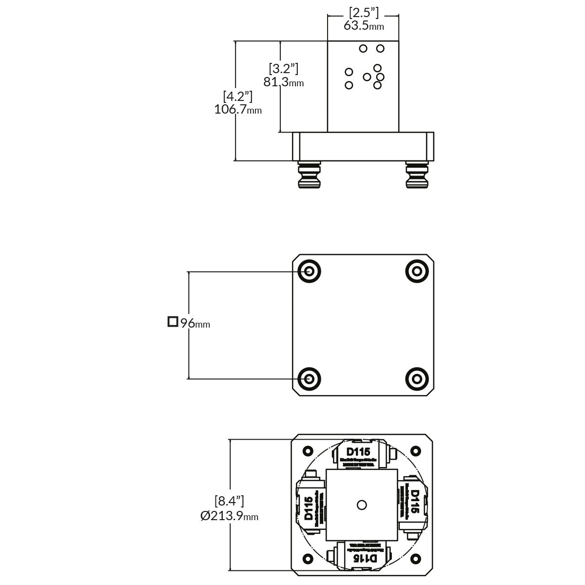 Replacement 4-Sided Mini Tombstone for D115