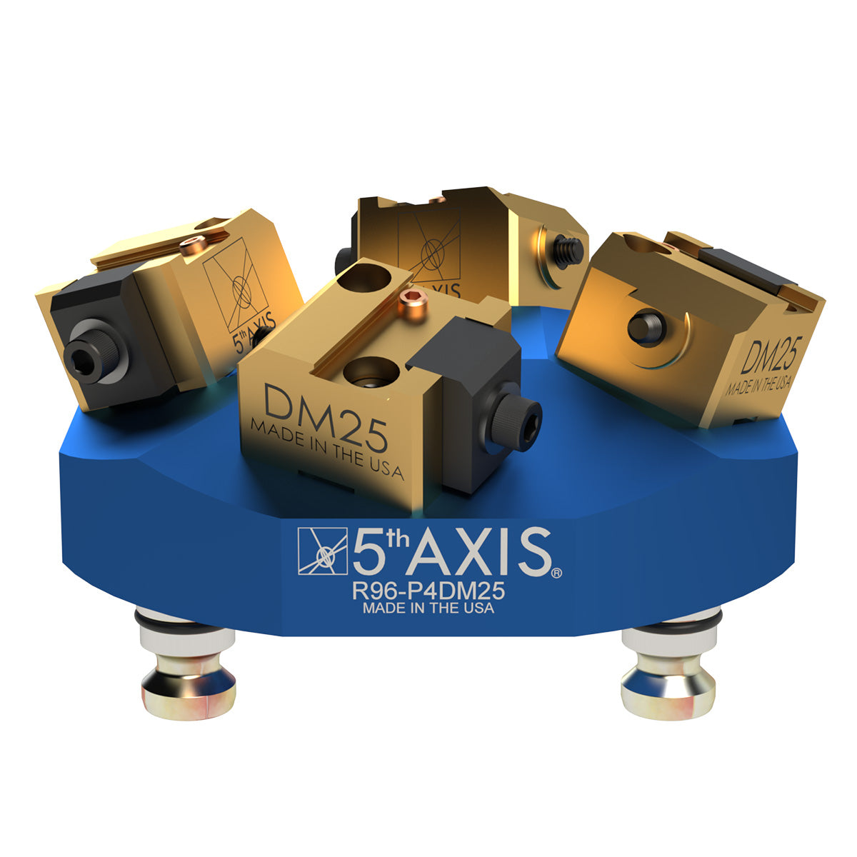 Dovetail clamping device - Pyramid 4 x DM25 - Ø152mm x 65mm