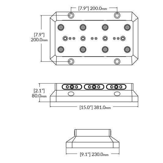 Multi-Riser - 96mm - RockLock 381mm x 230mm x 80mm