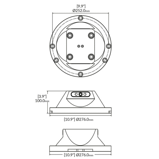 Zero-Point-Riser - 96mm - RockLock Ø 276mm x 100mm