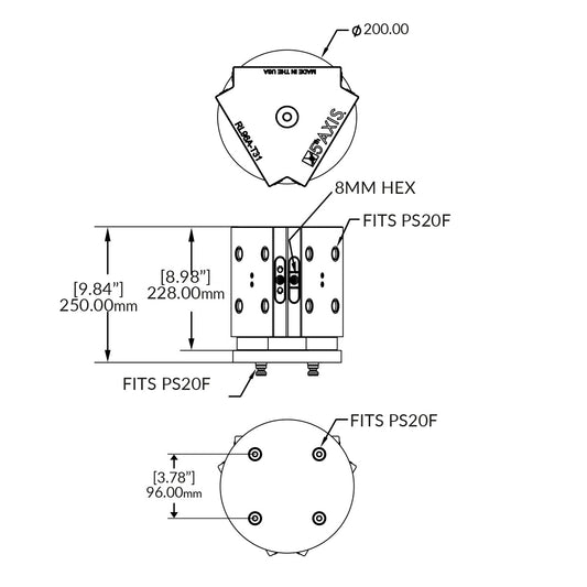 3-face Tombstone 96mm - RockLock