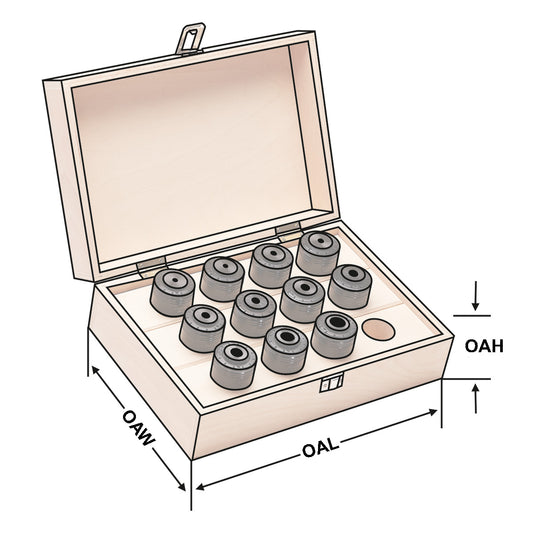 Quick-change adaptors with clutch Set of 11 pieces M5/M22 Gr.2