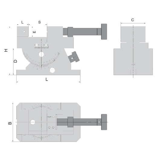 Universal, grinding and inspection vices 80 mm