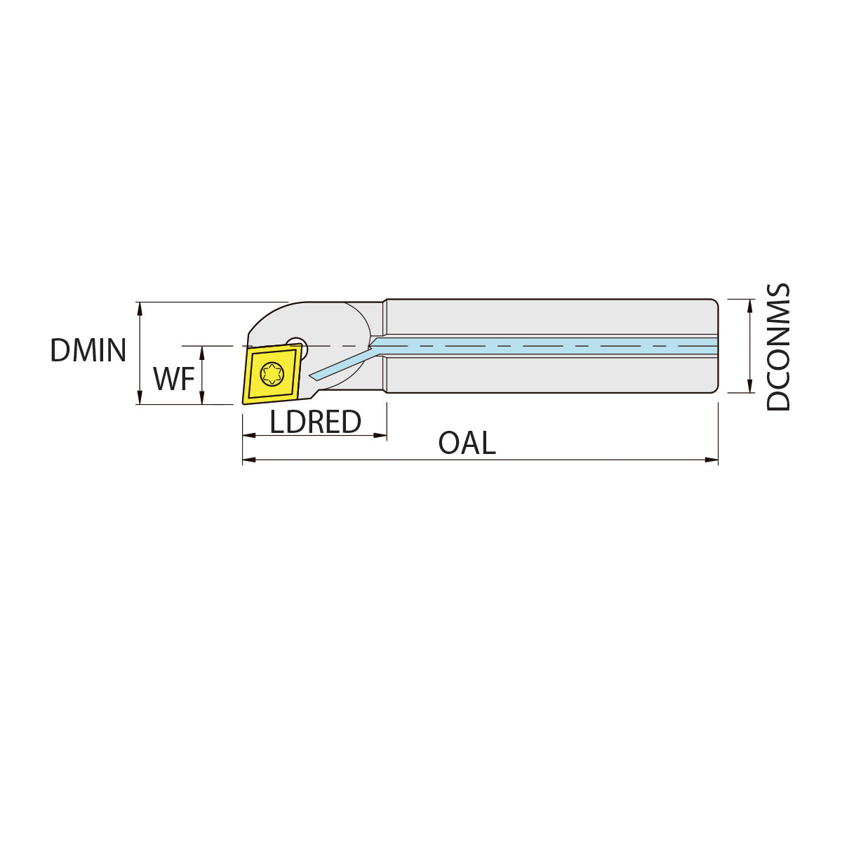 Steel boring bar A0810J.SCLC.R06