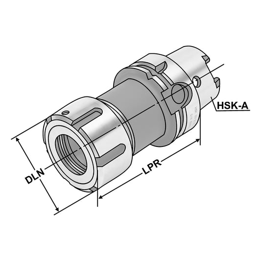 OZ-Collet chuck HSK 100 - 2/16 - 110 | OZ 16