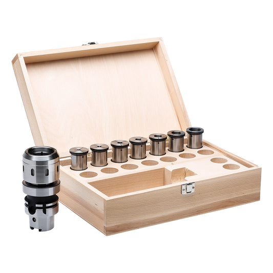 High Performance Milling Chuck HSK-A 63-25-100 DIN 69893 Form A HKS-system in wooden box