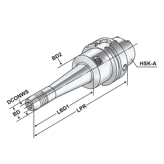 Hydraulic expansion chuck HSK 63 - 06 - 160