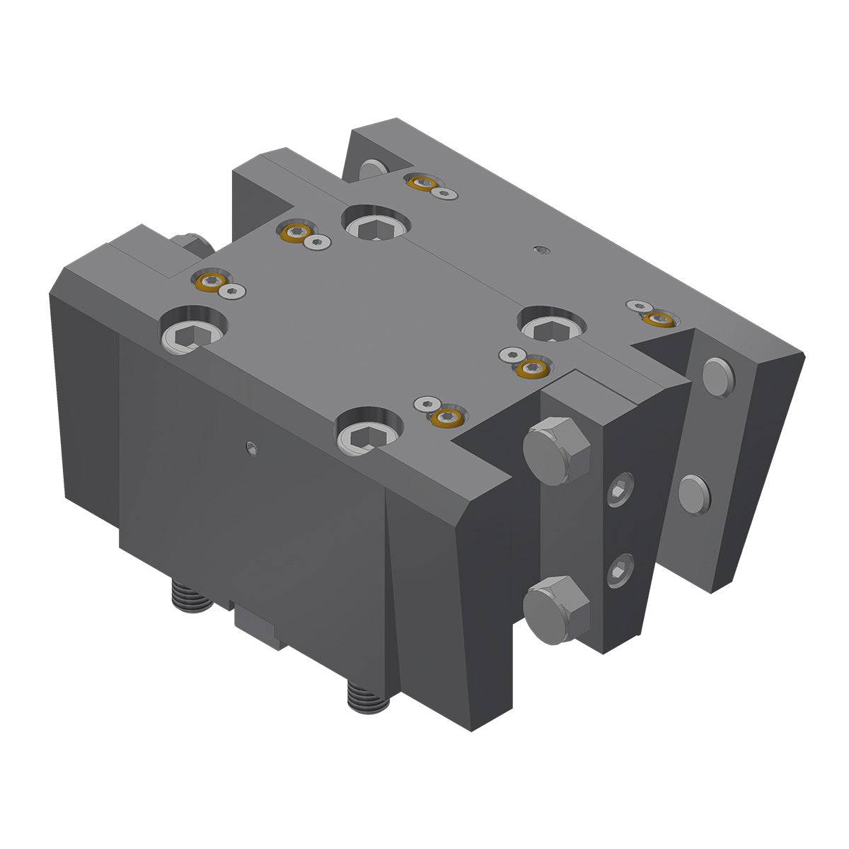 Toolholder with square-multi-receptacle