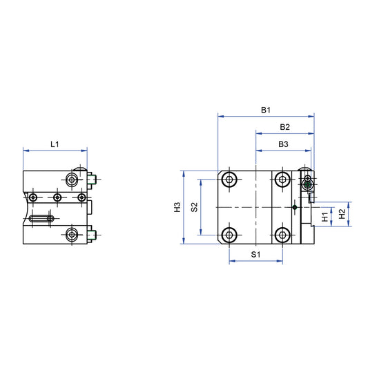 Front cut-off toolholder