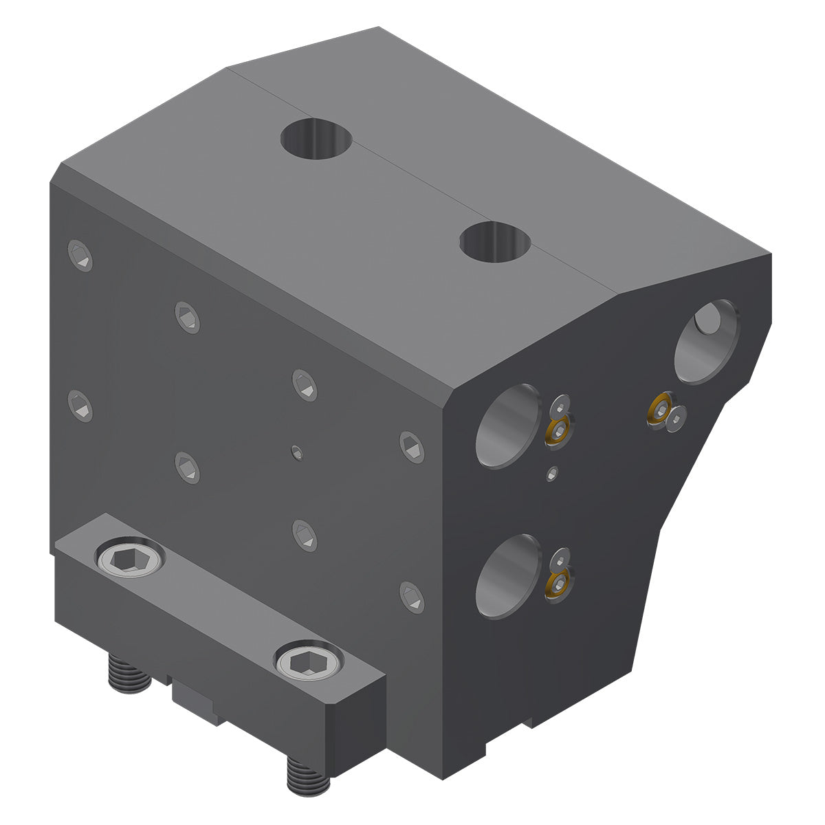 Cylindrical shank receptacle